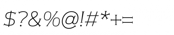Meguro Serif Light Italic Font OTHER CHARS