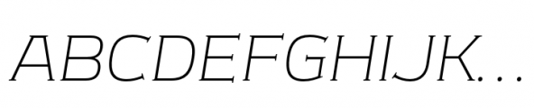 Meguro Serif Light Italic Font UPPERCASE