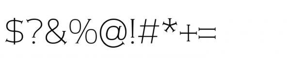 Meguro Serif Light Font OTHER CHARS