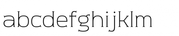 Meguro Serif Light Font LOWERCASE