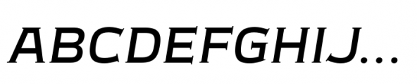 Meguro Serif Medium Italic Font UPPERCASE