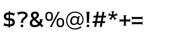 Meguro Serif Medium Font OTHER CHARS