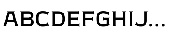 Meguro Serif Medium Font UPPERCASE