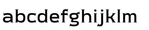 Meguro Serif Medium Font LOWERCASE