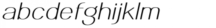 Meichic Exp Thin Oblique Font LOWERCASE