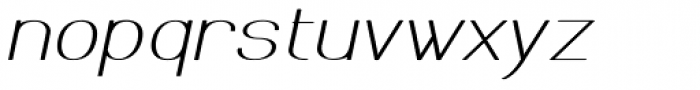Meichic Exp Thin Oblique Font LOWERCASE