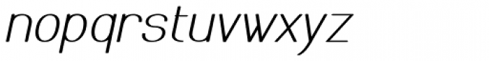 Meichic Oblique Font LOWERCASE