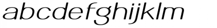 Meichic SuperExp Oblique Font LOWERCASE