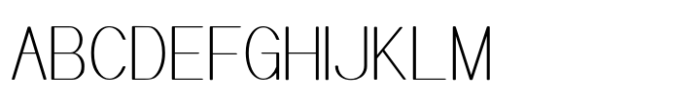Meichic Thin Condense Font UPPERCASE