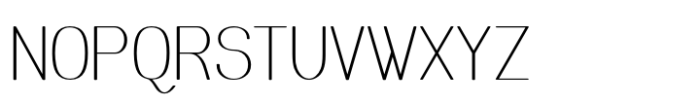 Meichic Thin Condense Font UPPERCASE