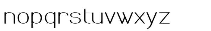 Meichic Thin Expand Font LOWERCASE