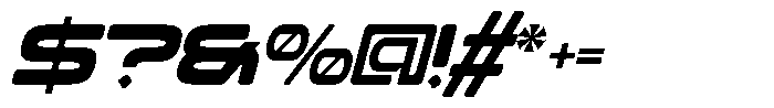 Meicre Sports Italic Font OTHER CHARS