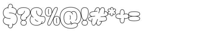 Meila Line Light Font OTHER CHARS