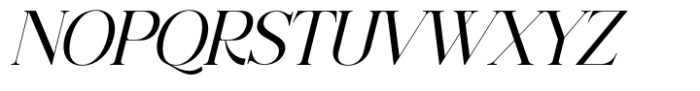 Meladu Rose Italic Font UPPERCASE