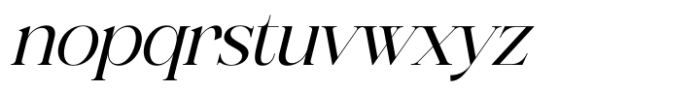 Meladu Rose Italic Font LOWERCASE