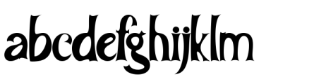 Melasthi Font LOWERCASE