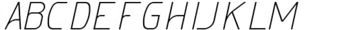 Melatea Extra Light Italic Font LOWERCASE