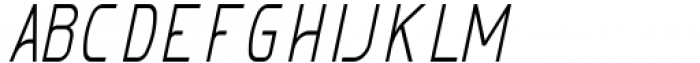 Melatea Italic Condensed Font LOWERCASE