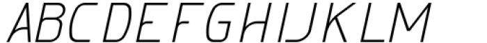 Melatea Light Italic Font LOWERCASE