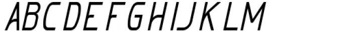 Melatea Semi Bold Italic Condensed Font LOWERCASE