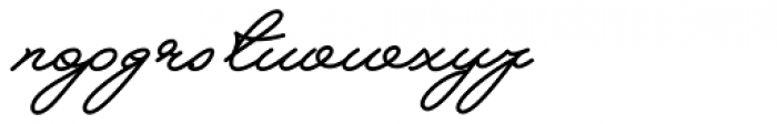 Melay Script Font LOWERCASE