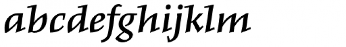 Meleo SemiBold Italic Font LOWERCASE
