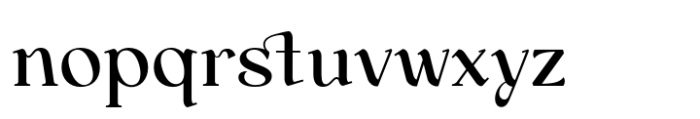 Melian Kingsley Regular Font LOWERCASE