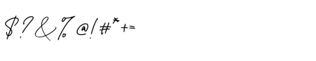 Meliday signature Font OTHER CHARS