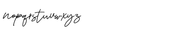 Meliday signature Font LOWERCASE