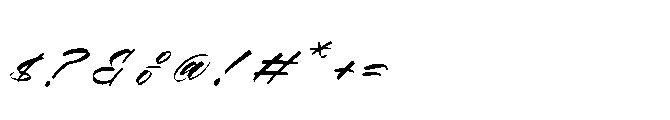 Melifates Italic Font OTHER CHARS