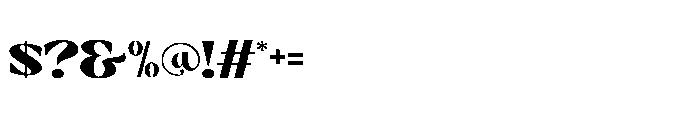 Melika Regular Font OTHER CHARS