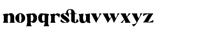Melika Regular Font LOWERCASE