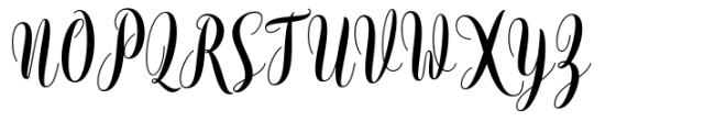 Melinda Script Font UPPERCASE