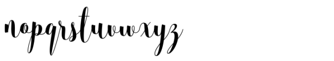 Melinda Script Font LOWERCASE