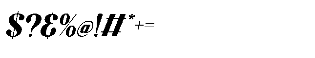 Meliny Oblique Font OTHER CHARS
