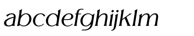 Melion Extra Light Italic Font LOWERCASE