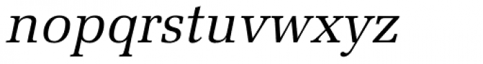 Melior Pro Italic Font LOWERCASE