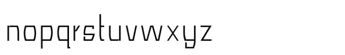 Meliora Sans Thin Font LOWERCASE