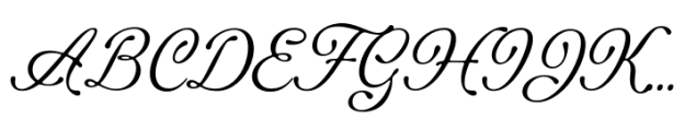 Meliora Script Font UPPERCASE