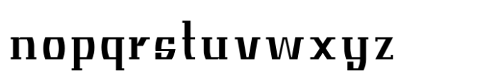 Meliora Slab Regular Font LOWERCASE