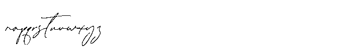 Melisma Signature Font LOWERCASE
