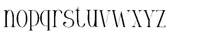 Melkova Font LOWERCASE