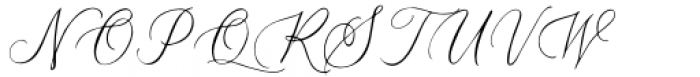 Mellaney Script Regular Font UPPERCASE