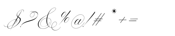 Mellintina Calligraphy Font OTHER CHARS