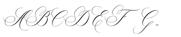 Mellintina Calligraphy Font UPPERCASE