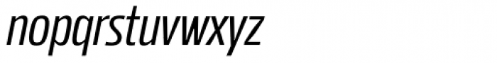 Mellnik Cond Light Italic Font LOWERCASE