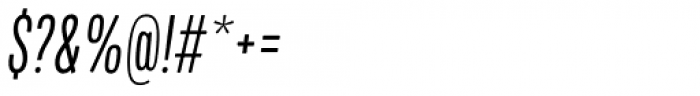 Mello Compressed Book Italic Font OTHER CHARS