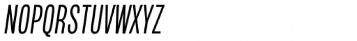Mello Compressed Book Italic Font UPPERCASE