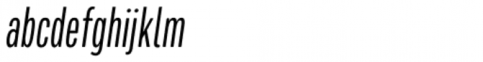 Mello Compressed Book Italic Font LOWERCASE