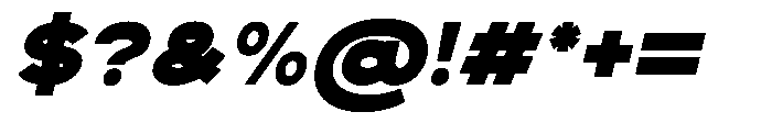 Mello Sans Black Italic Font OTHER CHARS